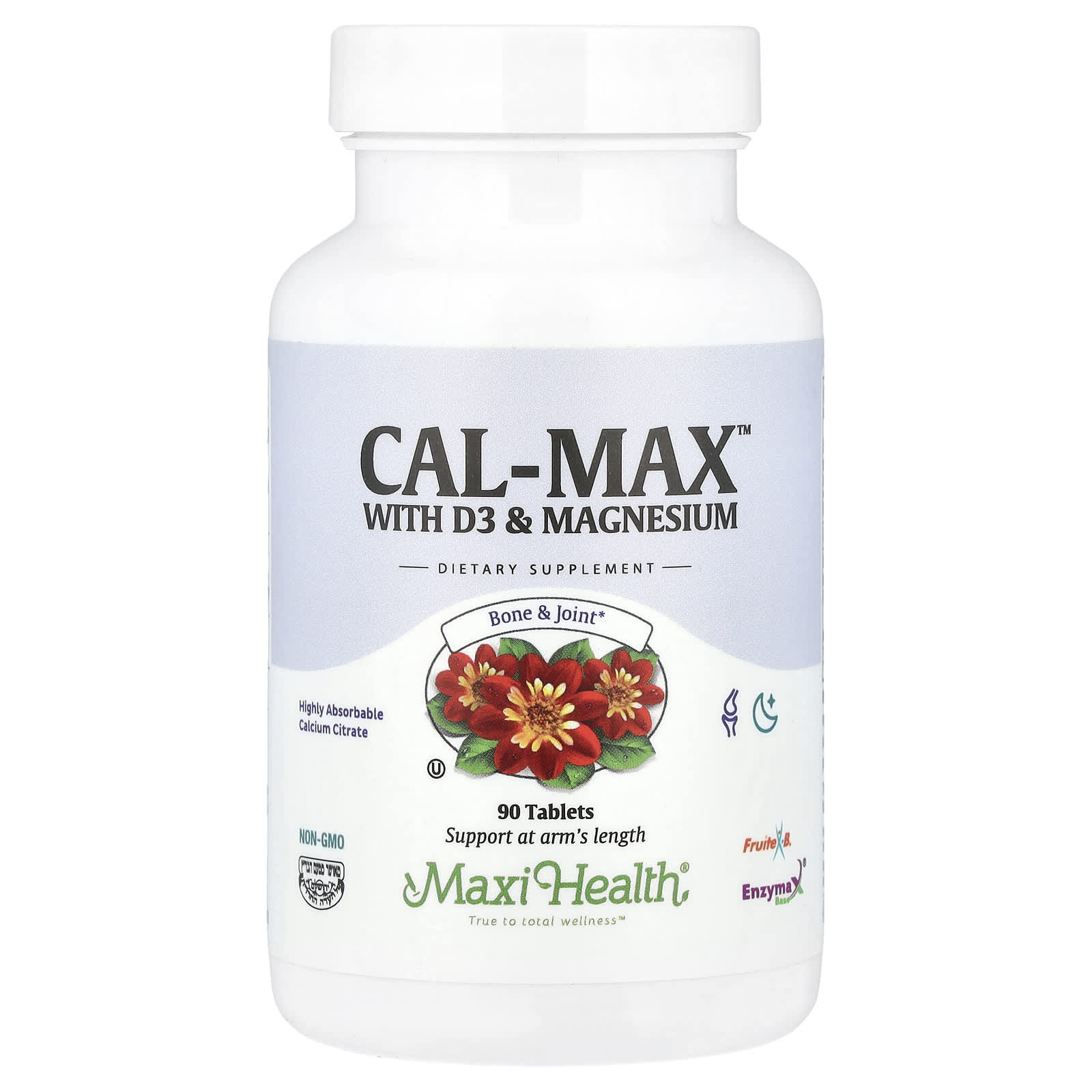 Maxi Health, Cal-Max™ With D3 & Magnesium, 90 Tablets - Image 1