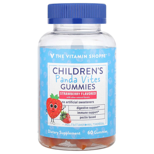The Vitamin Shoppe, Children's Panda Vites Gummies, Strawberry, 60 Gummies - Image 1
