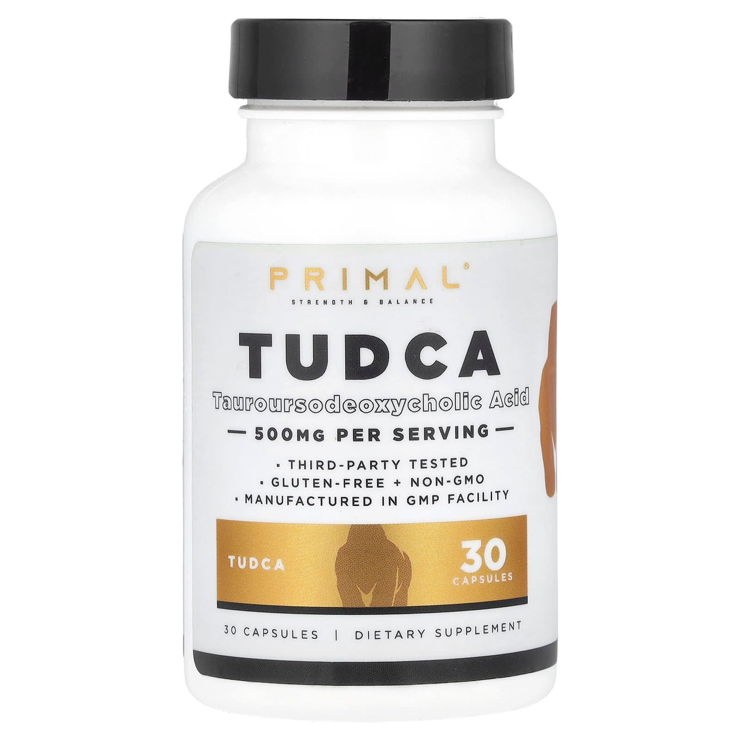 PrePrimal, TUDCA, 500 mg, 30 Capsules - Image 1
