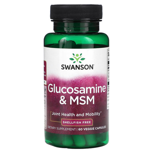 Swanson, Glucosamine & MSM, 60 Veggie Capsules - Image 1