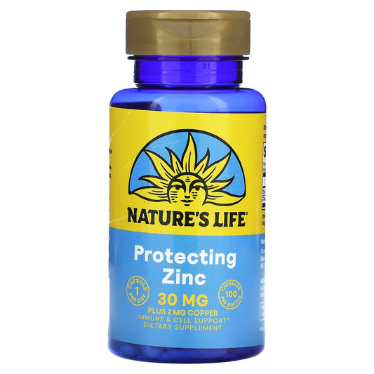 Nature's Life, Zinc , 30 mg, 100 Capsules - Image 1