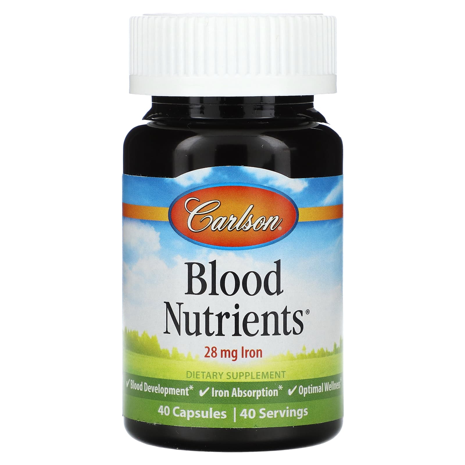 Carlson Blood Nutrients, Iron Supplement for Optimal Wellness - Image 1
