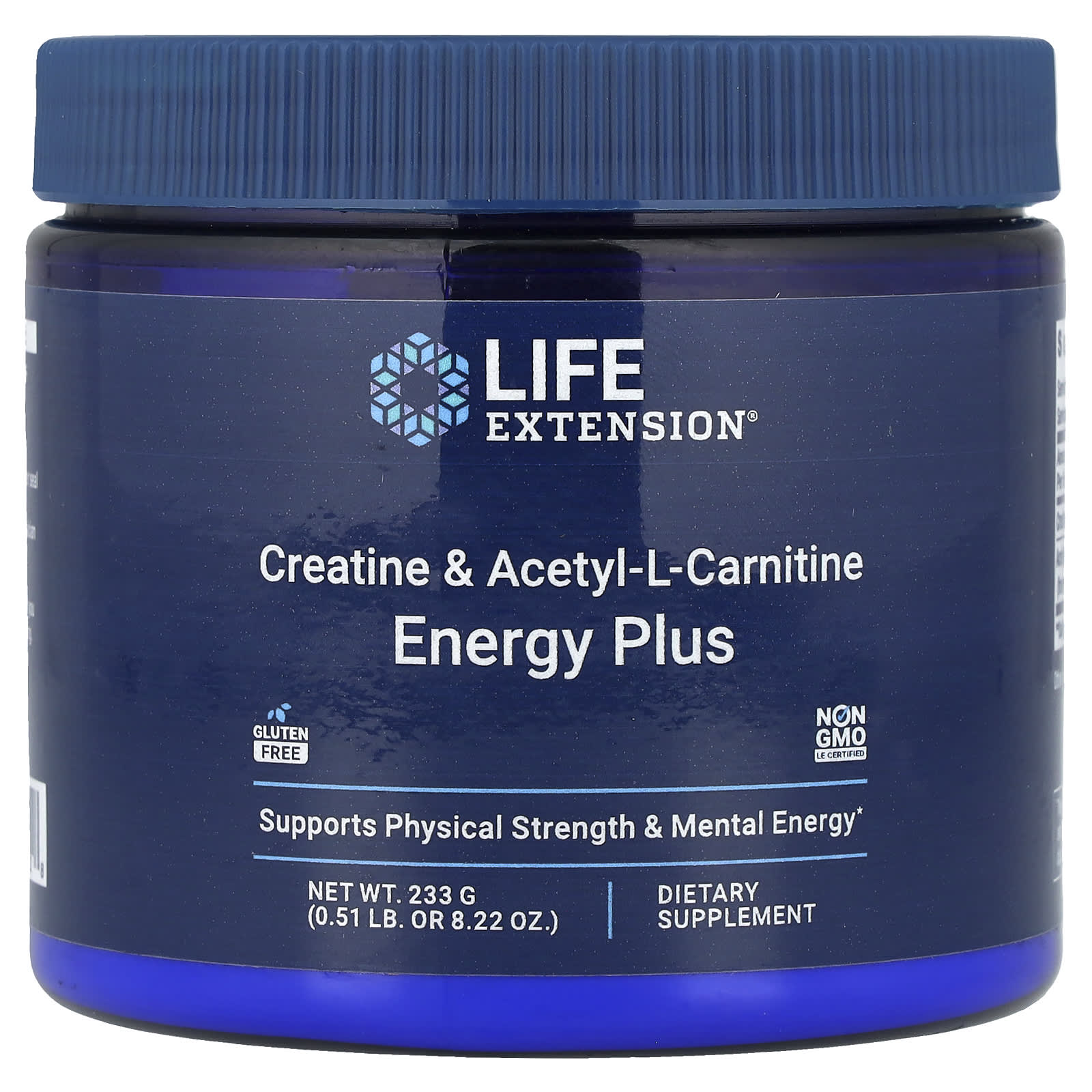 Life Extension, Creatine & Acetyl-L-Carnitine, Energy Plus , 0.51 lb (233 g) - Image 1