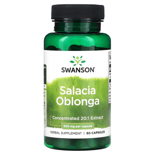 Swanson, Salacia Oblonga, 500 mg, 60 Capsules - Image 1