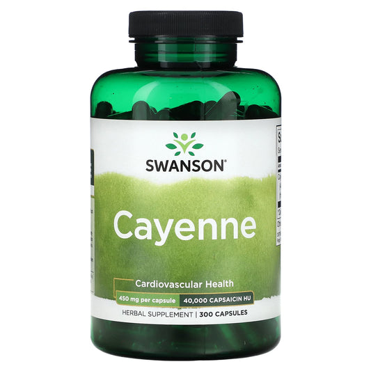 Swanson, Cayenne, 450 mg, 300 Capsules - Image 1