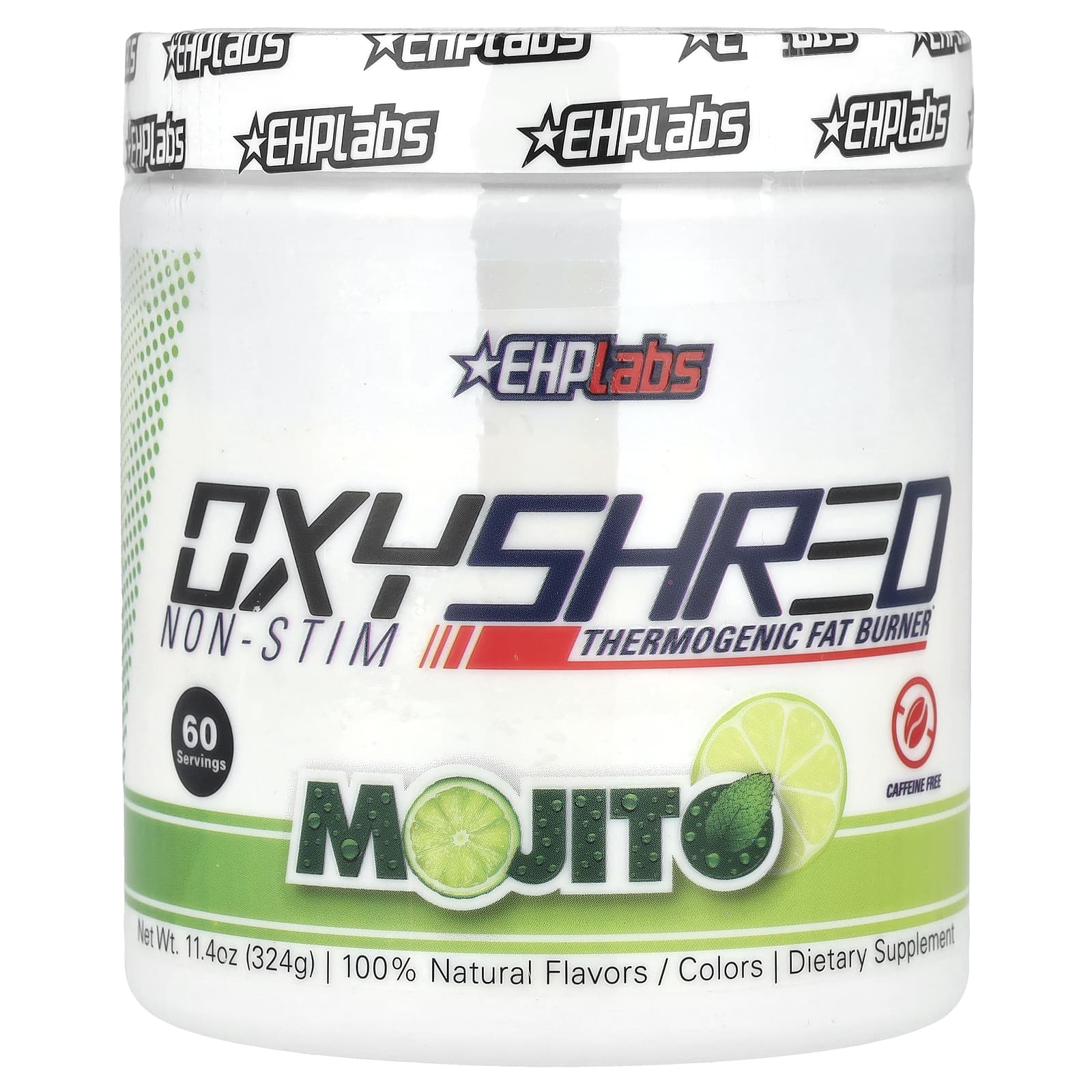 EHPlabs OxyShred Non-Stim Thermogenic Fat Burner, 11.4 oz (324 g) - Image 1