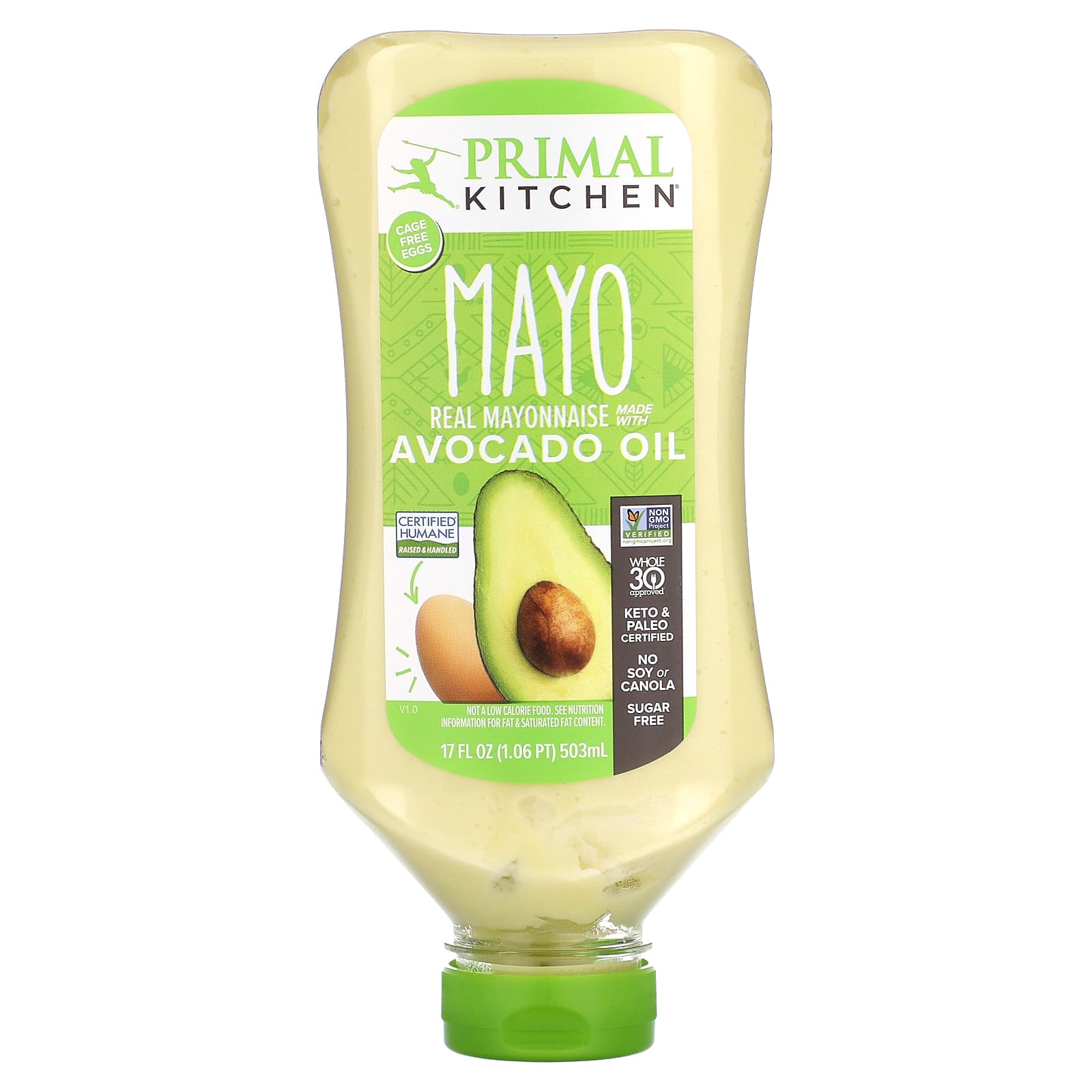Primal Kitchen, Mayo With Avocado Oil, 17 fl oz (503 ml) - Image 1