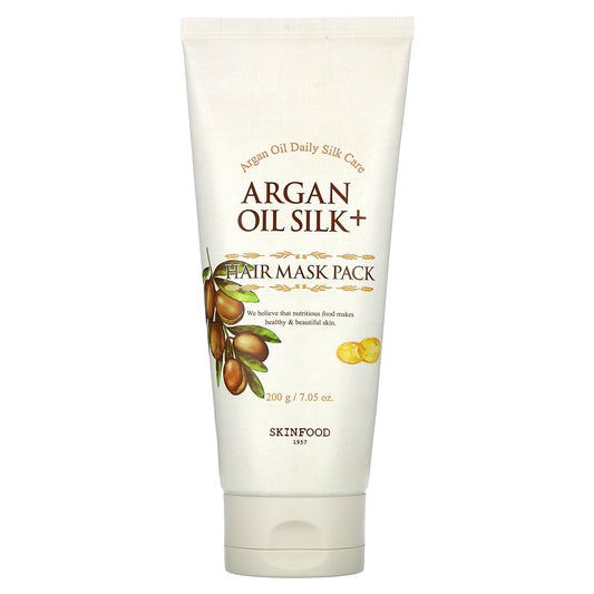 SKINFOOD, Argan Oil Silk + Hair Mask Pack, 7.05 oz (200 g) - Image 1