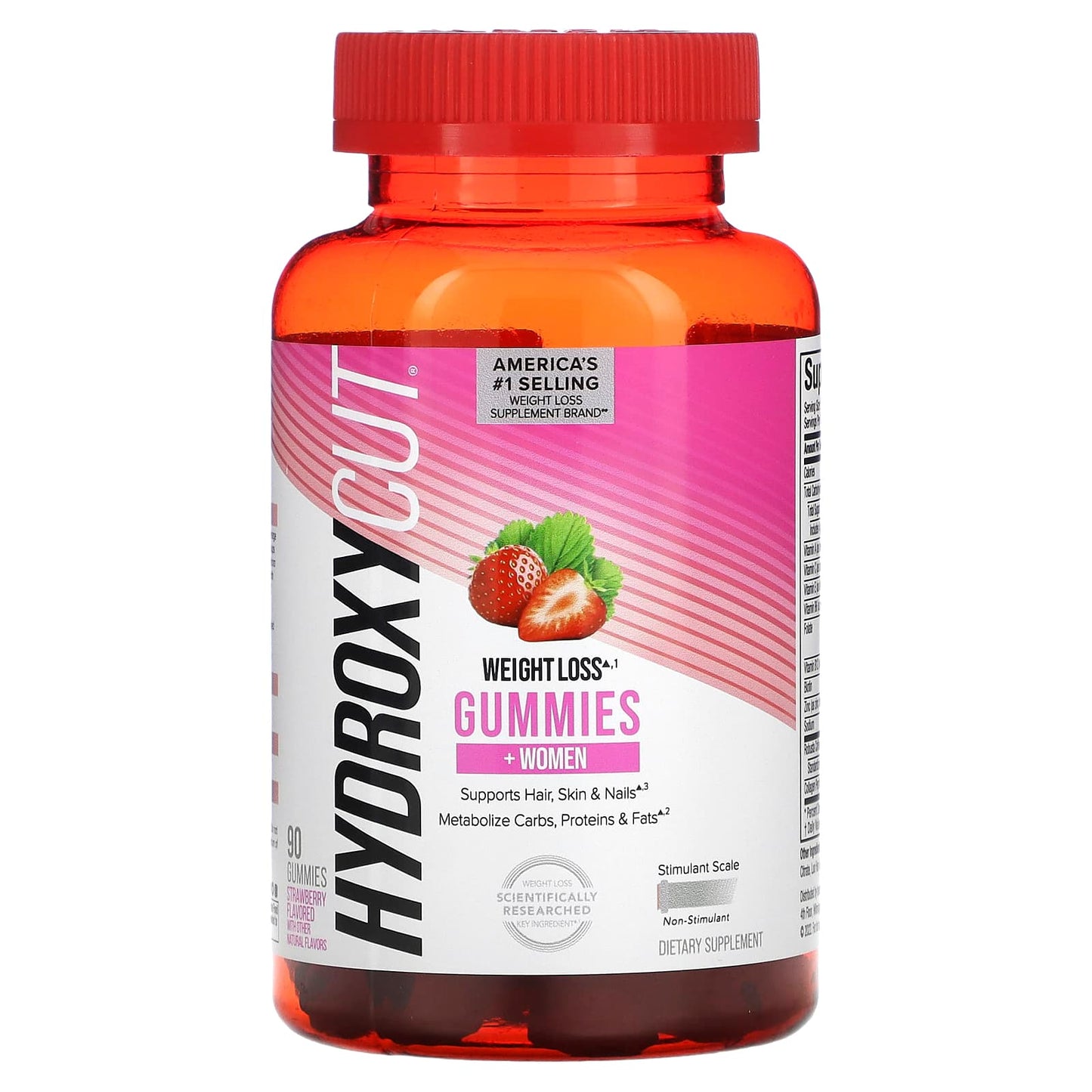 Hydroxycut Weight Loss Gummies for Women - Strawberry Flavor - Image 1