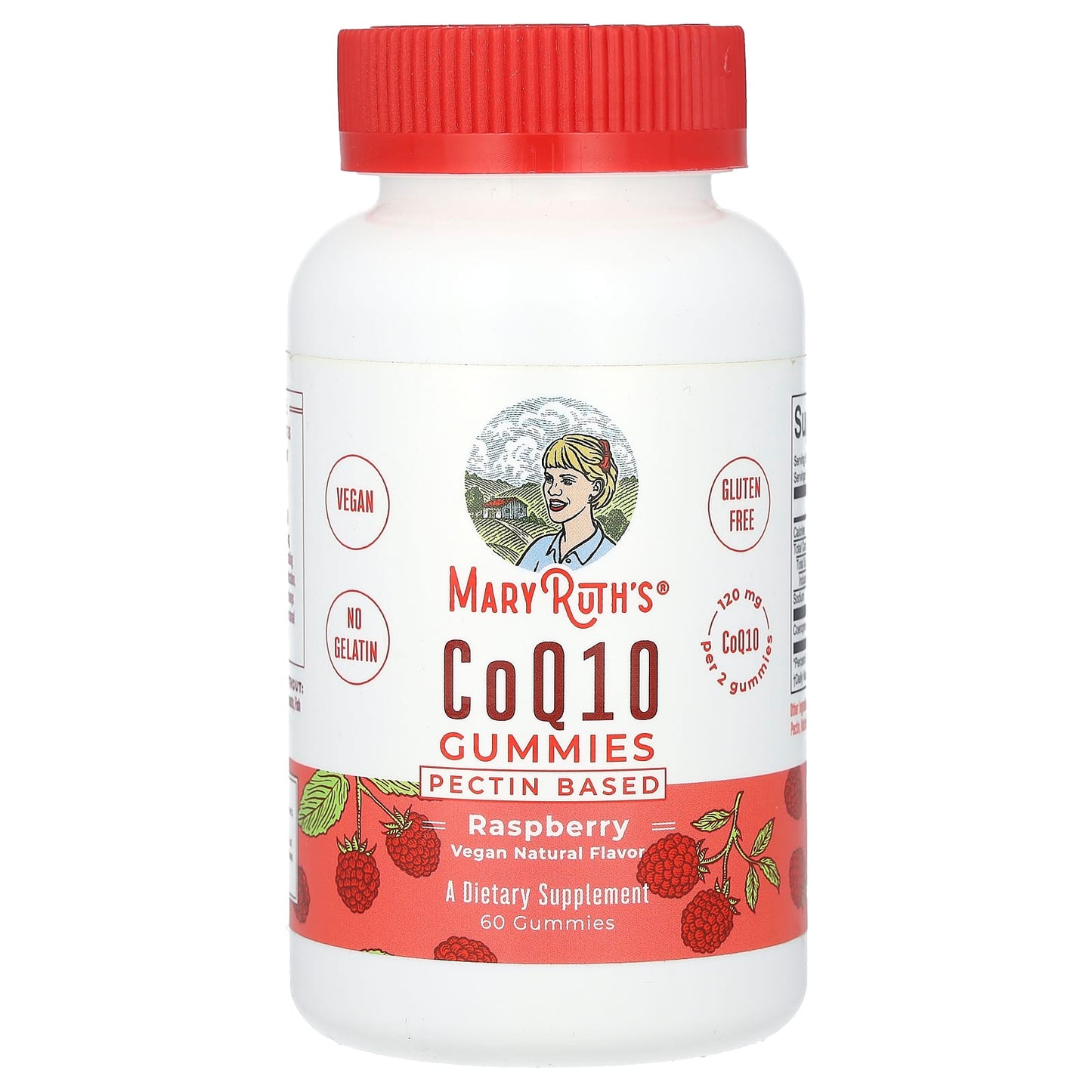 MaryRuth's, CoQ10 Gummies, Raspberry, 60 Gummies (60 mg per Gummy) - Image 1