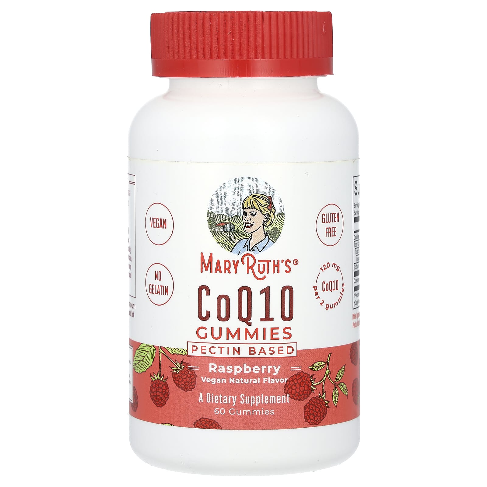 MaryRuth's, CoQ10 Gummies, Raspberry, 60 Gummies (60 mg per Gummy) - Image 1