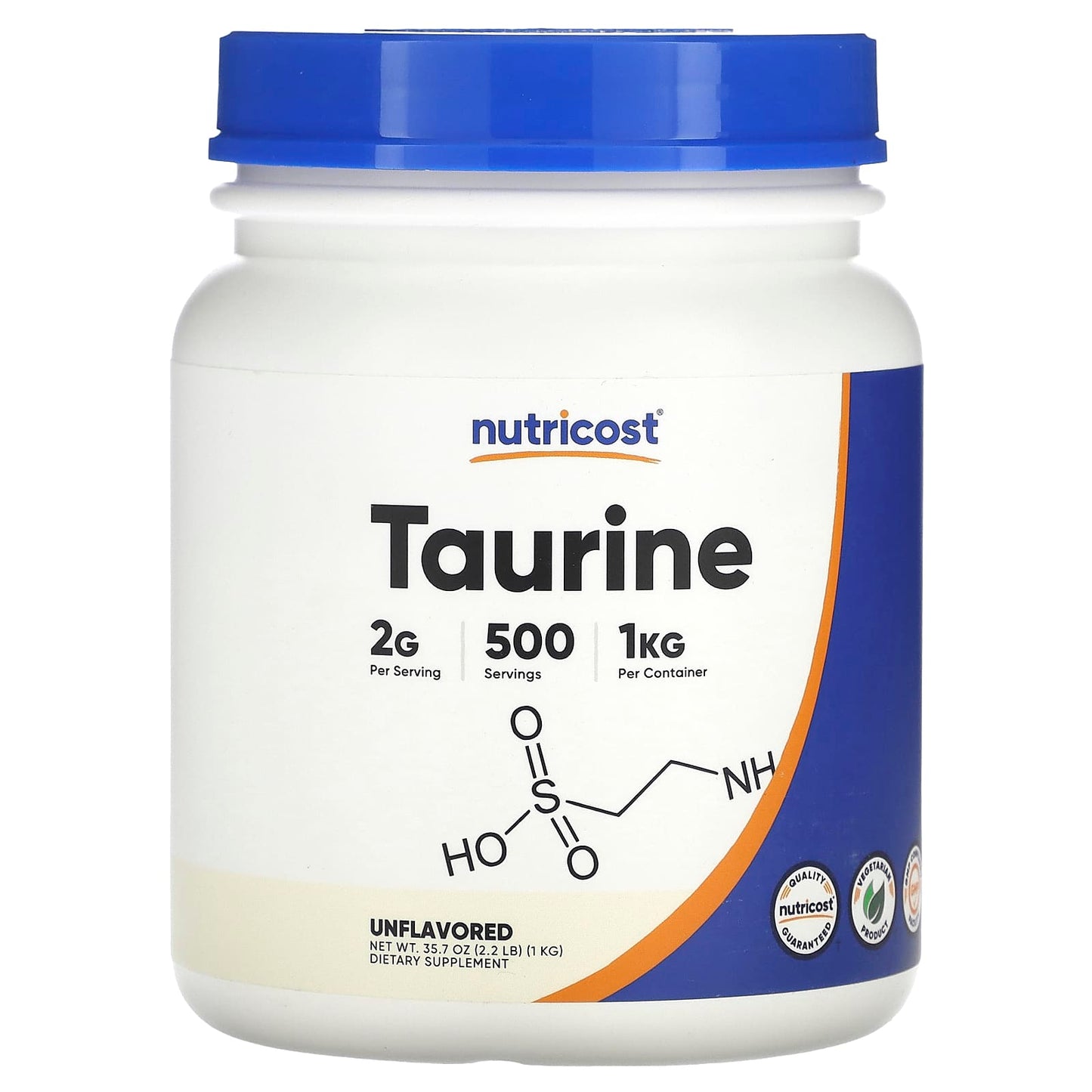 Nutricost, Taurine, Unflavored, 35.7 oz (1 kg) - Image 1