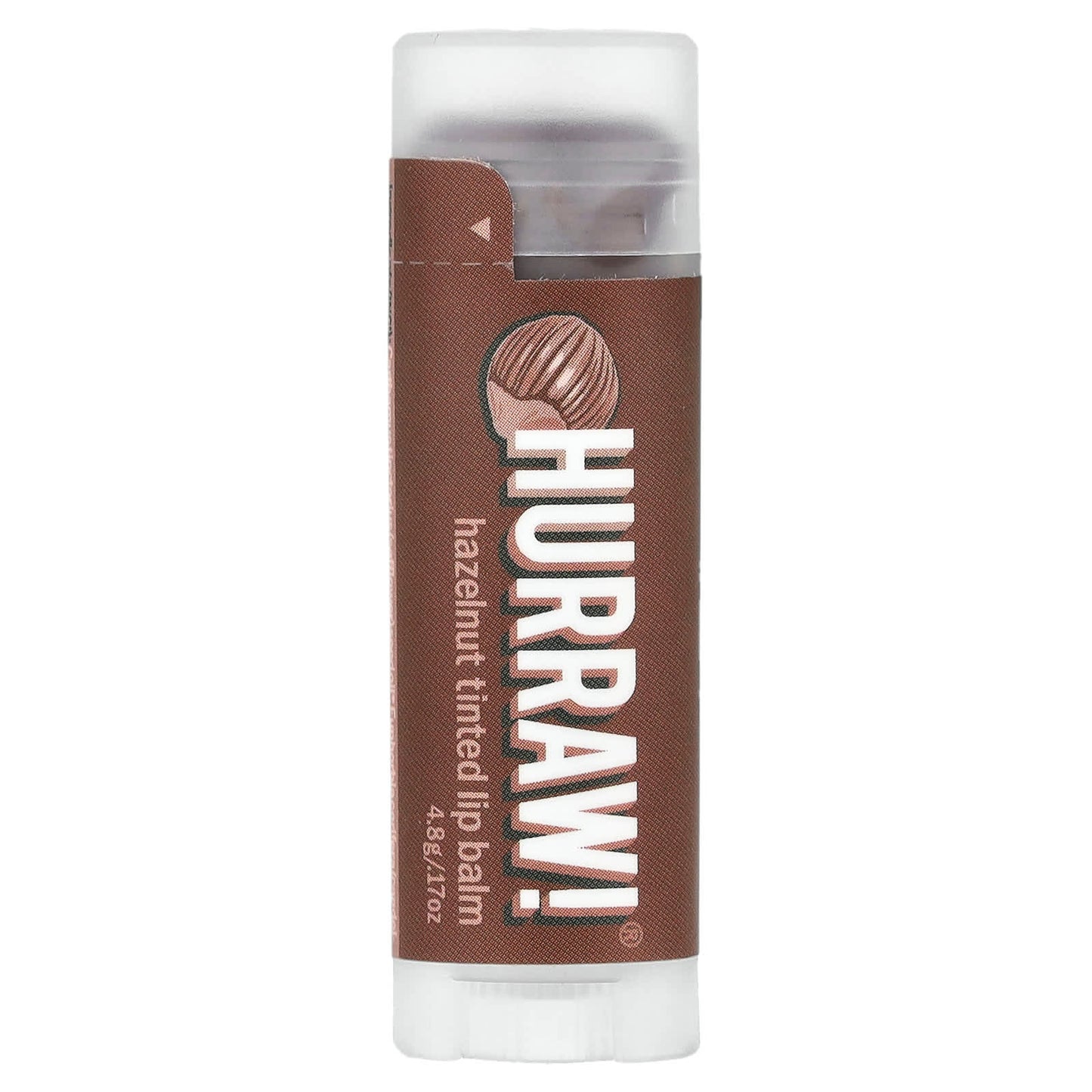 Hazelnut Tinted Lip Balm by Hurraw!, Cruelty-Free & Organic - Image 1