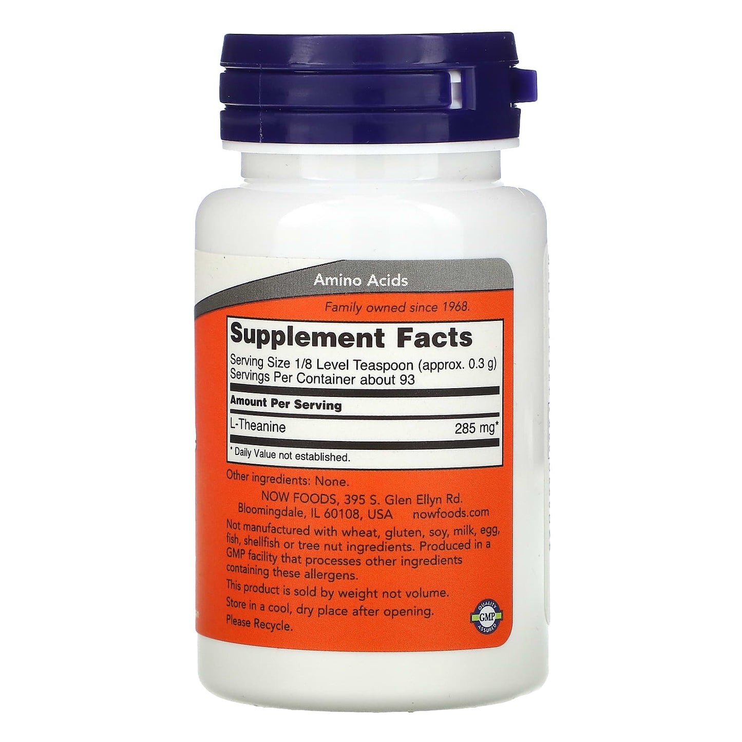 NOW Foods, L-Theanine Pure Powder, 1 oz (28 g) - Image 2