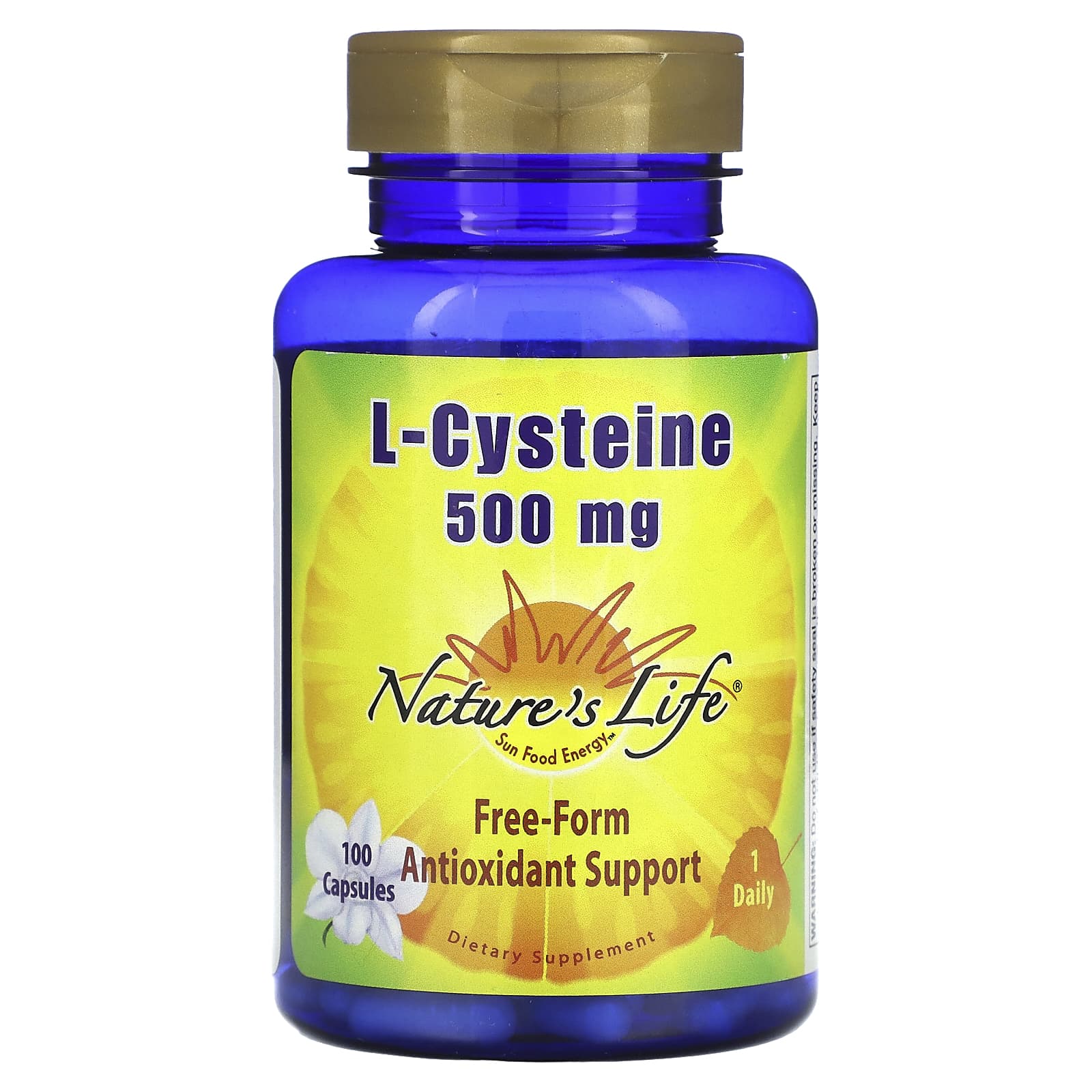 Nature's Life, L-Cysteine, 500 mg, 100 Capsules - Image 1