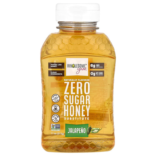 Wholesome Yum, Zero Sugar Honey Substitute, Jalapeno, 11 oz (312 g) - Image 1