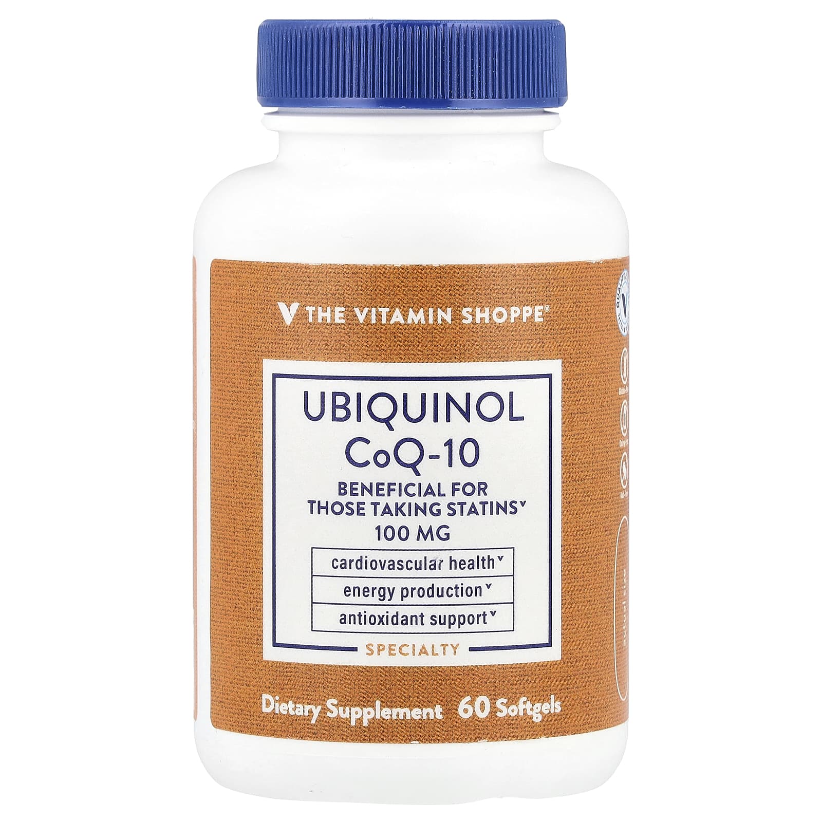 The Vitamin Shoppe, Ubiquinol CoQ-10, 60 Softgels - Image 1
