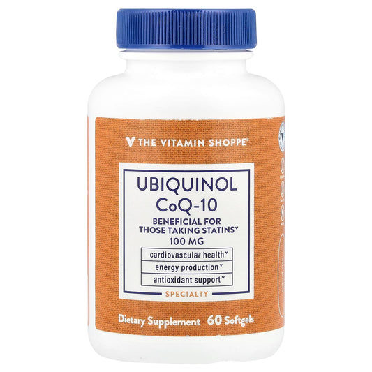 The Vitamin Shoppe, Ubiquinol CoQ-10, 60 Softgels - Image 1