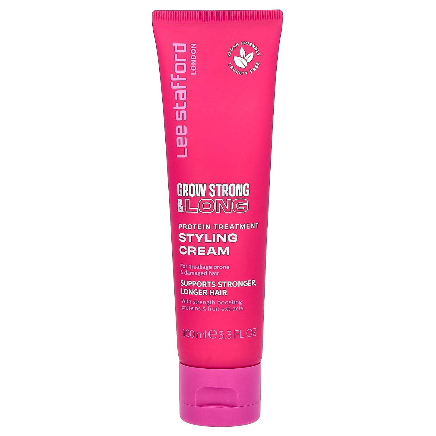 Lee Stafford, Grow Strong & Long, Protein Treatment Styling Cream, 3.3 fl oz (100 ml) - Image 1