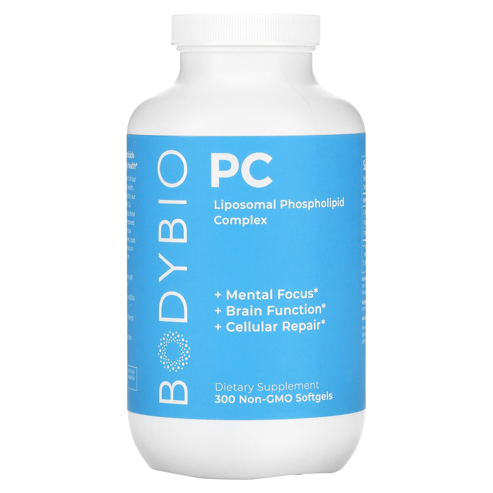 Liposomal Phospholipid Complex for Brain Function and Cellular Health - 300 Softgels - Image 1
