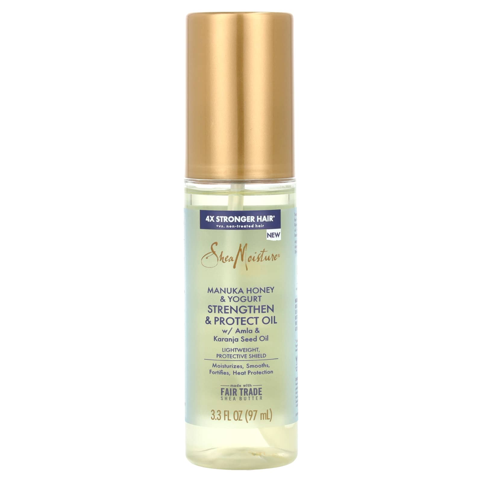 SheaMoisture, Strengthen & Protect Oil, Manuka Honey & Yogurt, 3.3 fl oz (97 ml) - Image 1