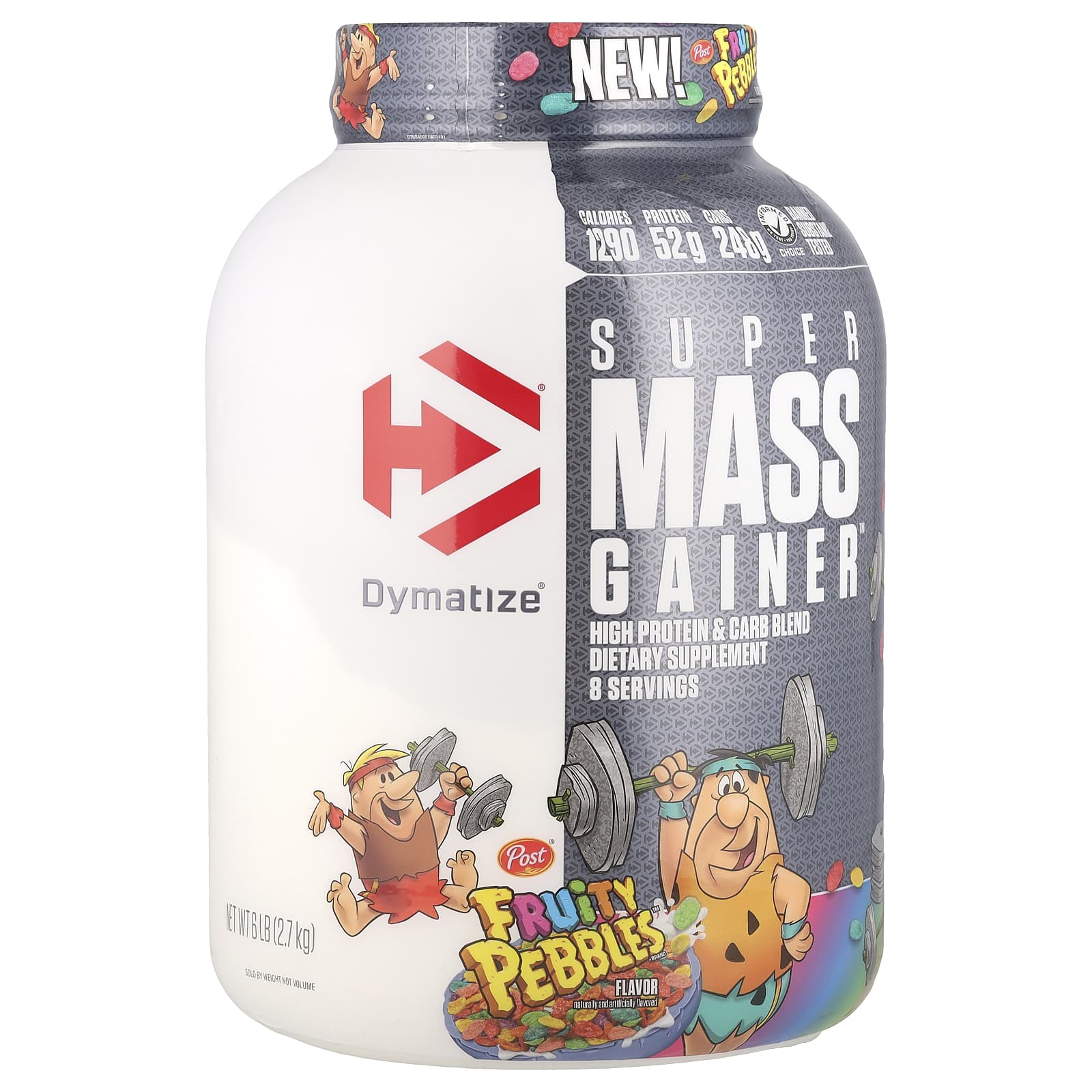 Dymatize Super Mass Gainer Fruity Pebbles 6 lbs High-Protein Supplement - Image 1