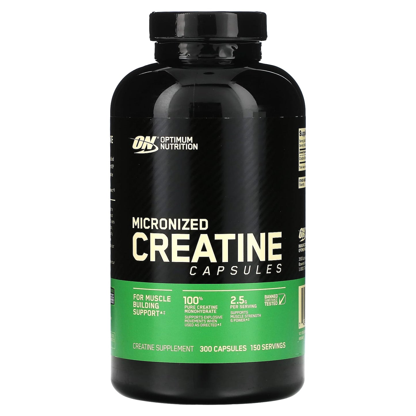 Optimum Nutrition, Micronized Creatine, 300 Capsules - Image 1
