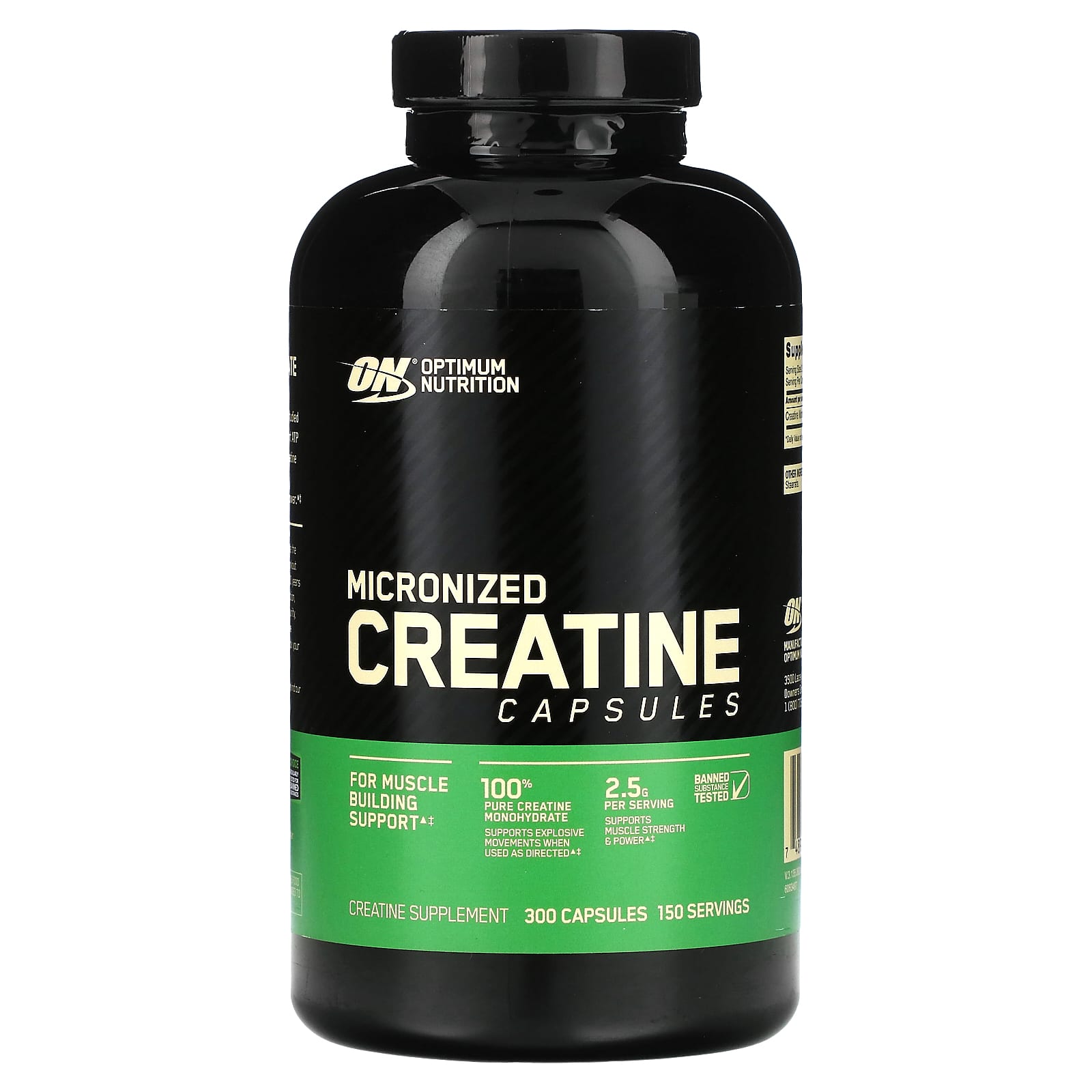 Optimum Nutrition, Micronized Creatine, 300 Capsules - Image 1