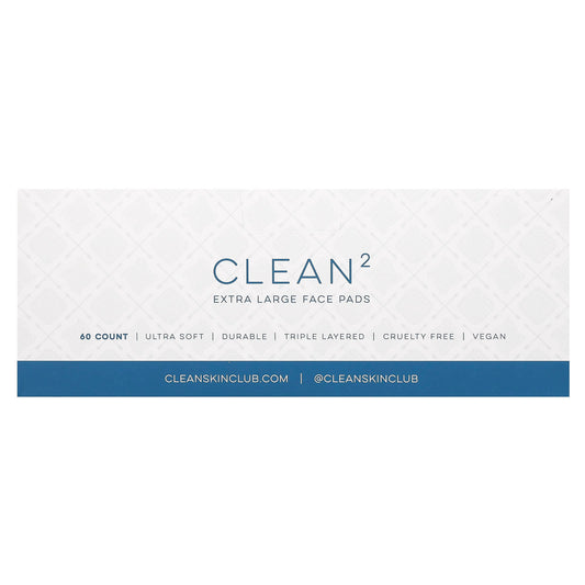 Extra Large Face Pads for Deep Cleansing, 60 Count - Clean Skin Club - Image 1