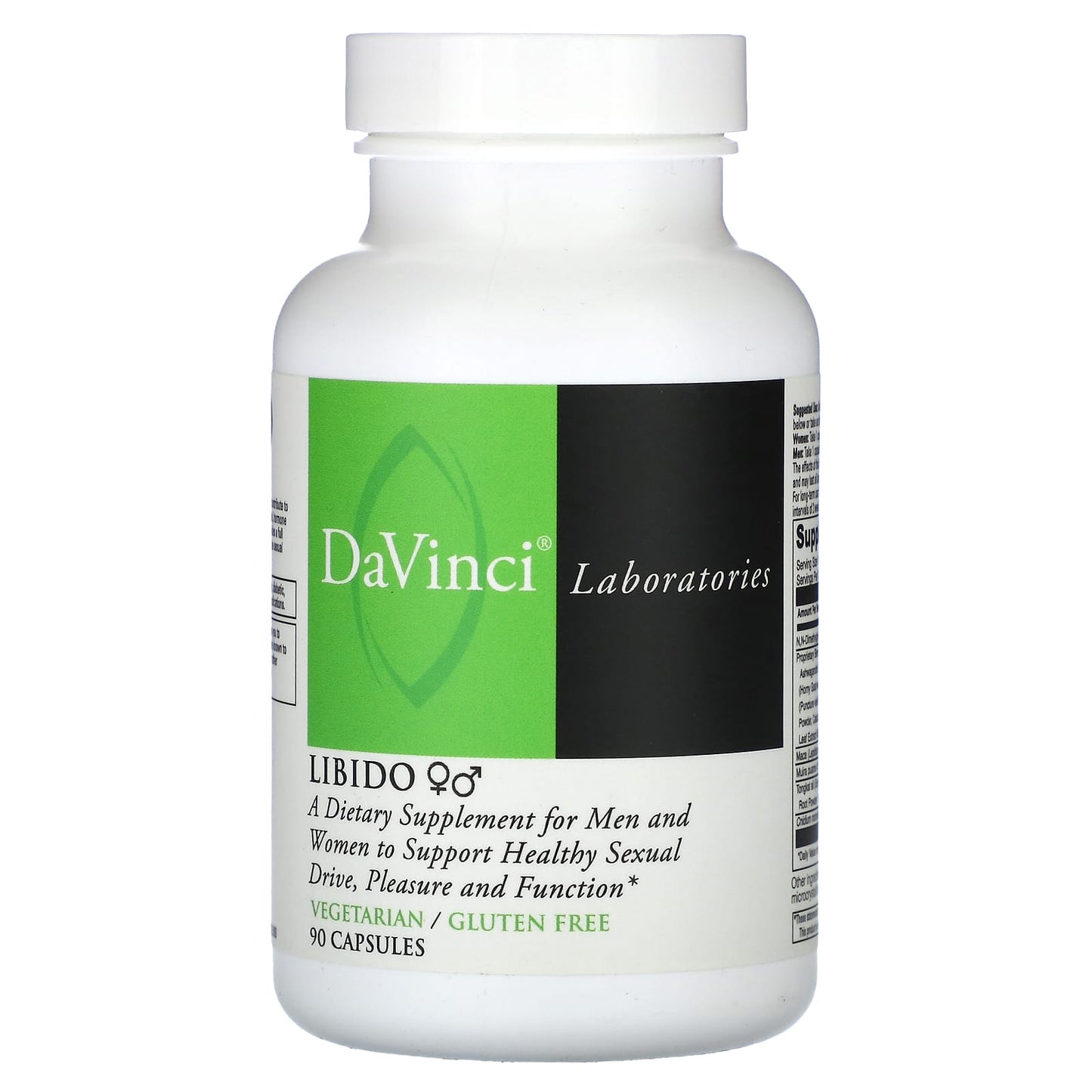 Natural Libido Support Supplement by DaVinci Laboratories - 90 Capsules - Image 1