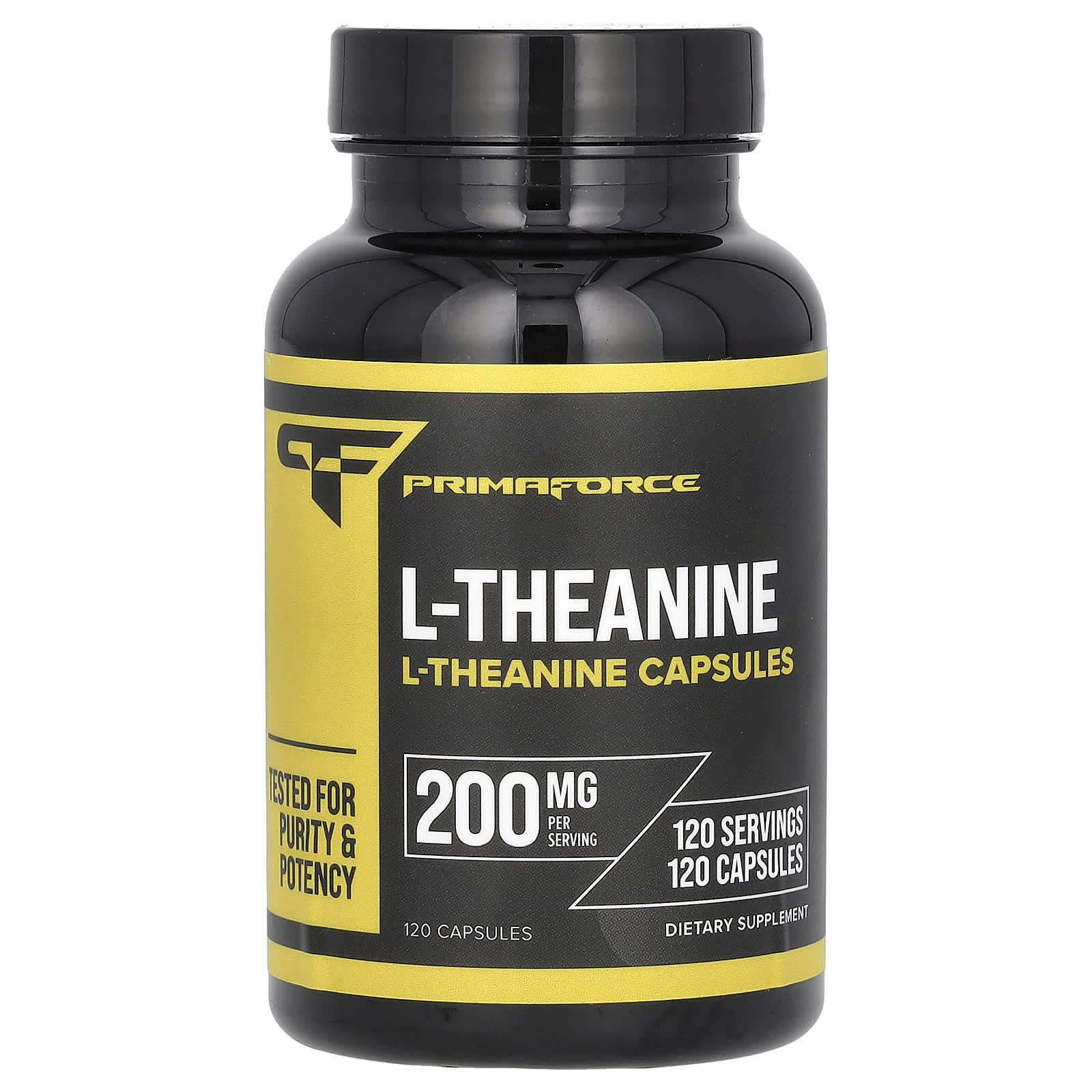 Primaforce, L-Theanine, 200 mg, 120 Capsules - Image 1