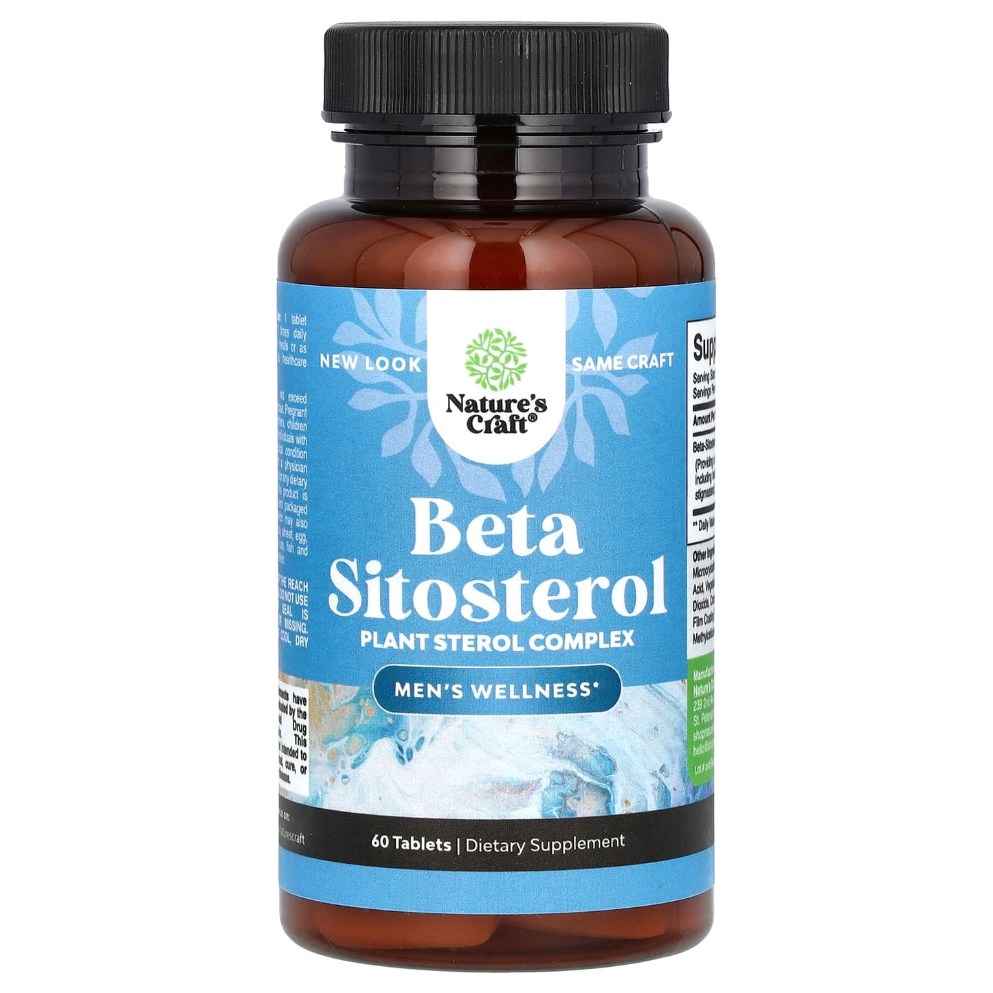 Nature's Craft, Beta Sitosterol, 500 mg, 60 Tablets - Image 1