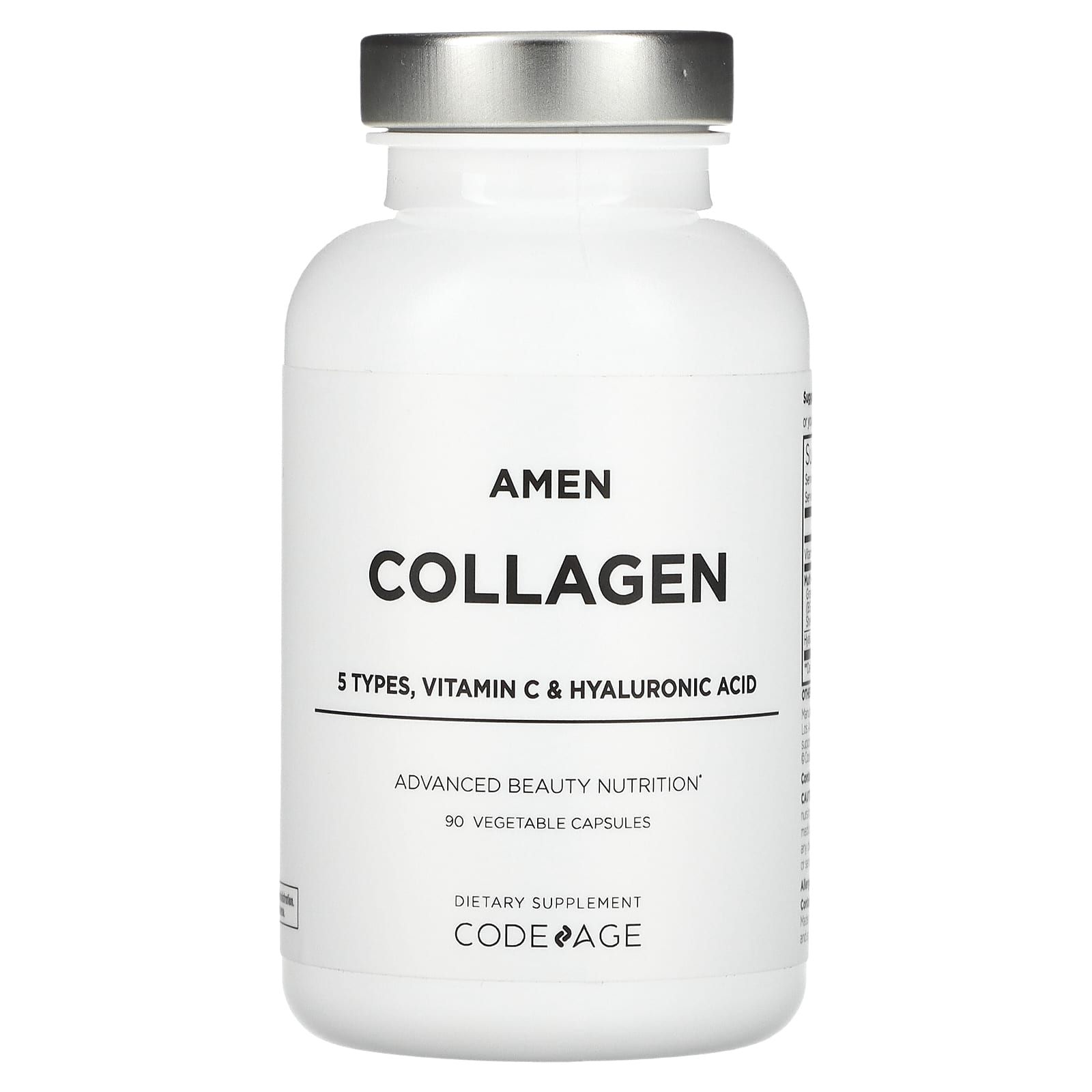CodeAge Collagen Supplement, 5 Types, 90 Capsules, Non GMO - Image 1