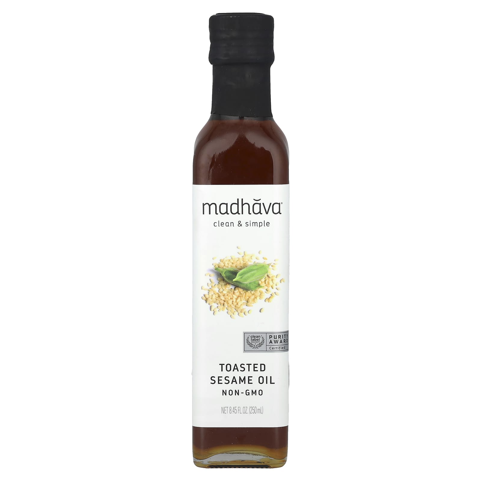 Madhava, Toasted Sesame Oil, 8.45 fl oz (250 ml) - Image 1