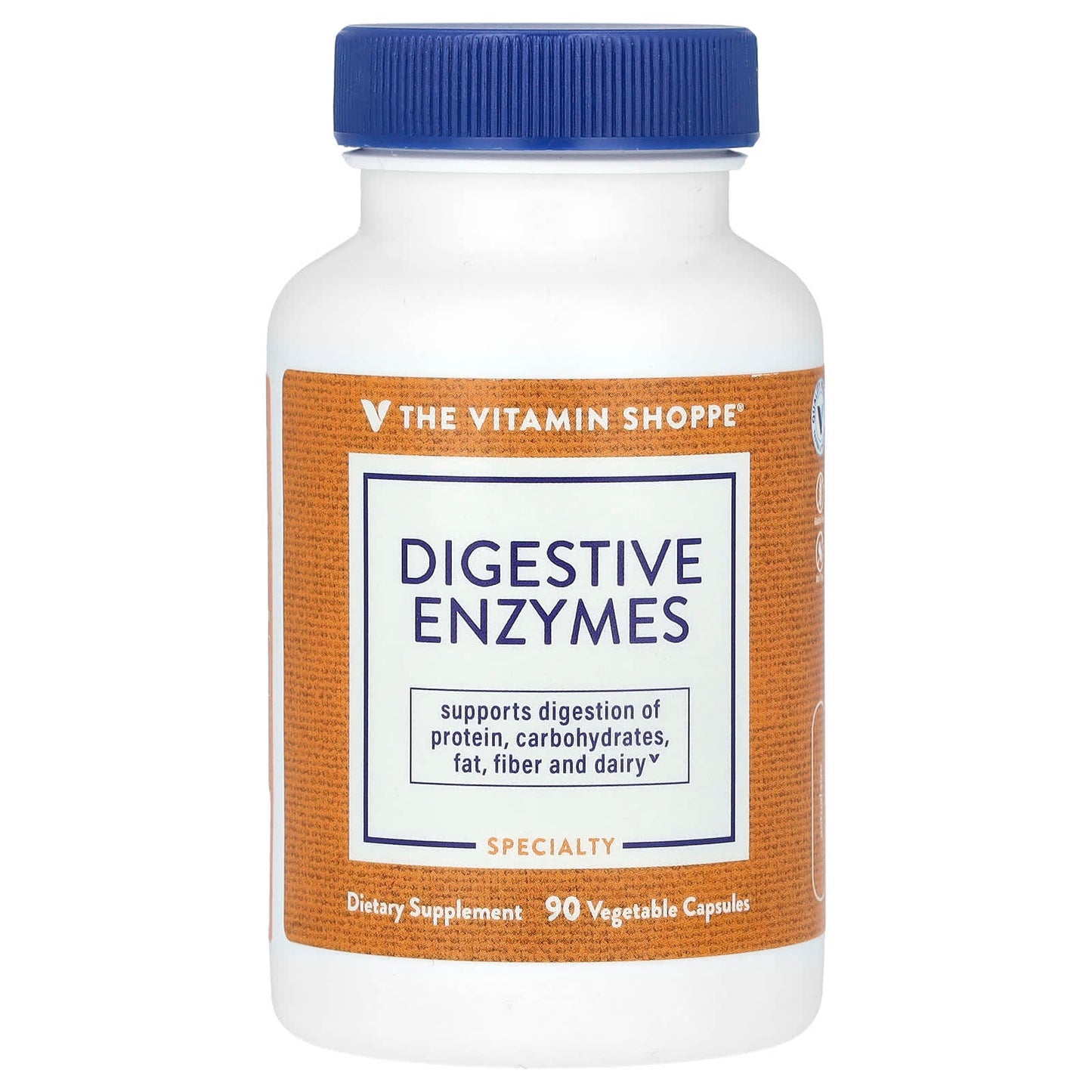 The Vitamin Shoppe, Digestive Enzymes, 90 Vegetable Capsules - Image 1