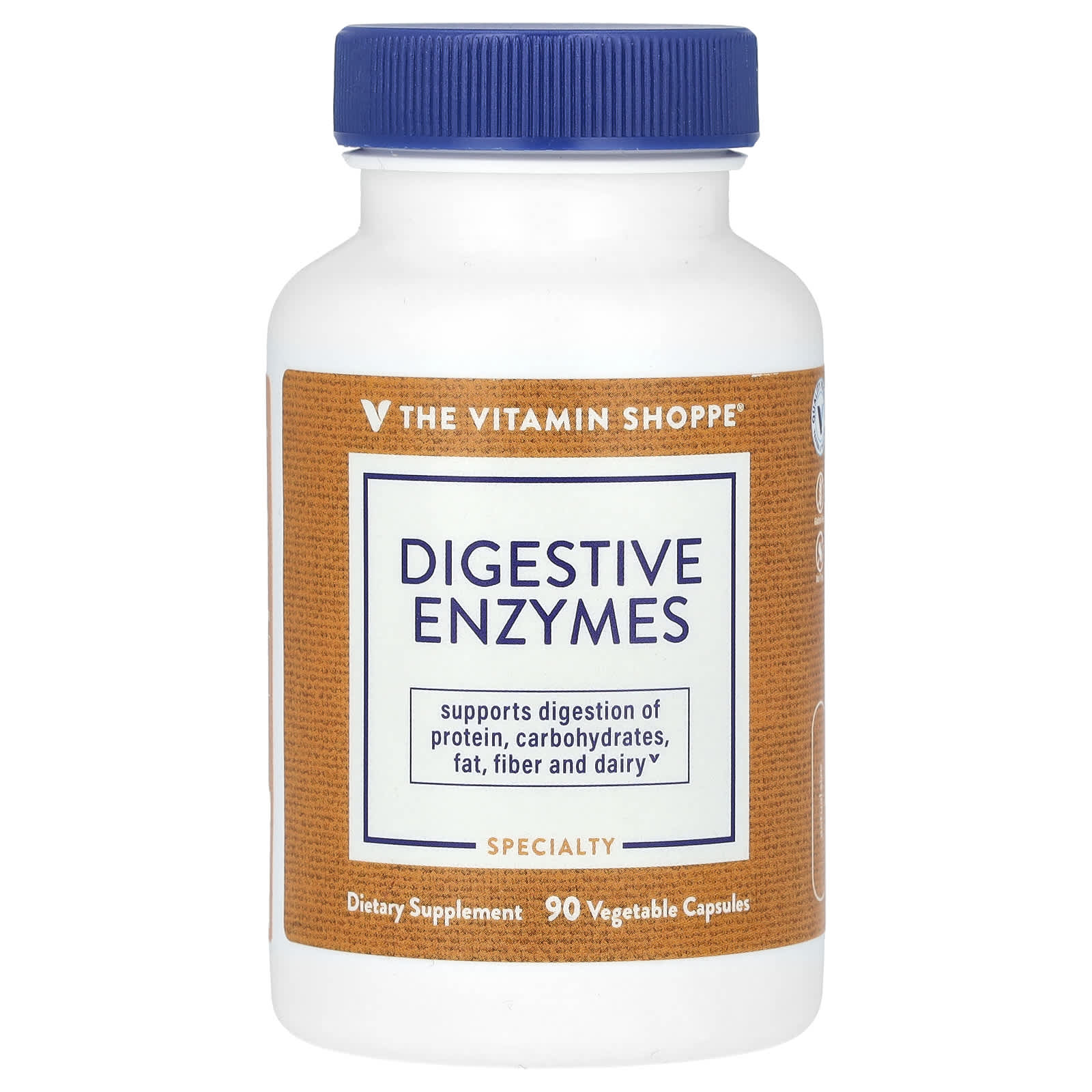 The Vitamin Shoppe, Digestive Enzymes, 90 Vegetable Capsules - Image 1