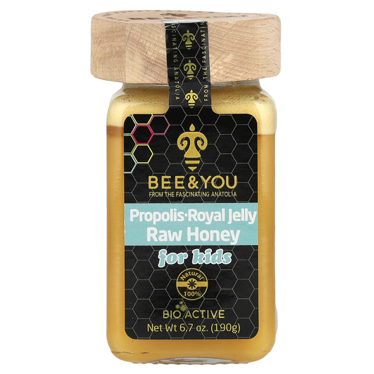 Bee&You, Raw Honey, Propolis Royal Jelly, For Kids, 6.7 oz (190 g)