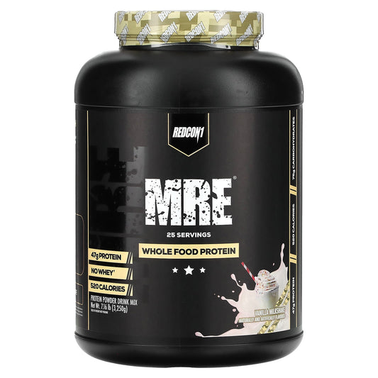 Redcon1, MRE, Whole Food Protein, Vanilla Milkshake, 7.16 lb (3,250 g) - Image 1