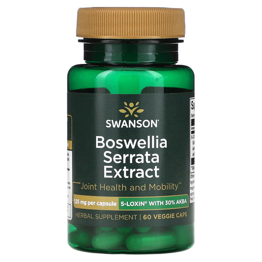 Swanson, Boswellia Serrata Extract, 125 mg, 60 Veggie Caps - Image 1