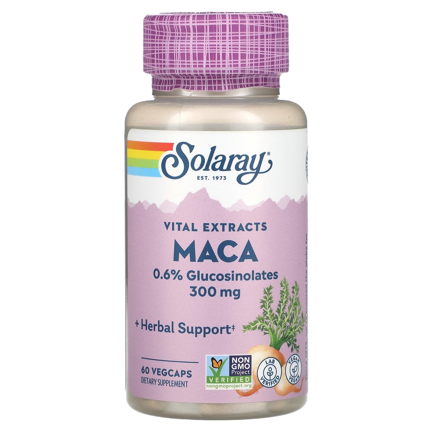 Solaray, Vital Extracts, Maca, 60 VegCaps - Image 1