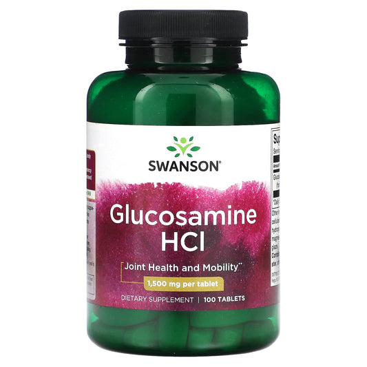 Swanson, Glucosamine HCl, 1,500 mg, 100 Tablets - Image 1