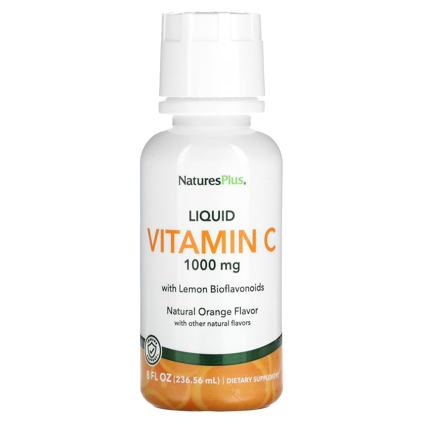 NaturesPlus, Liquid Vitamin C, Natural Orange, 8 fl oz (236.56 ml) - Image 1