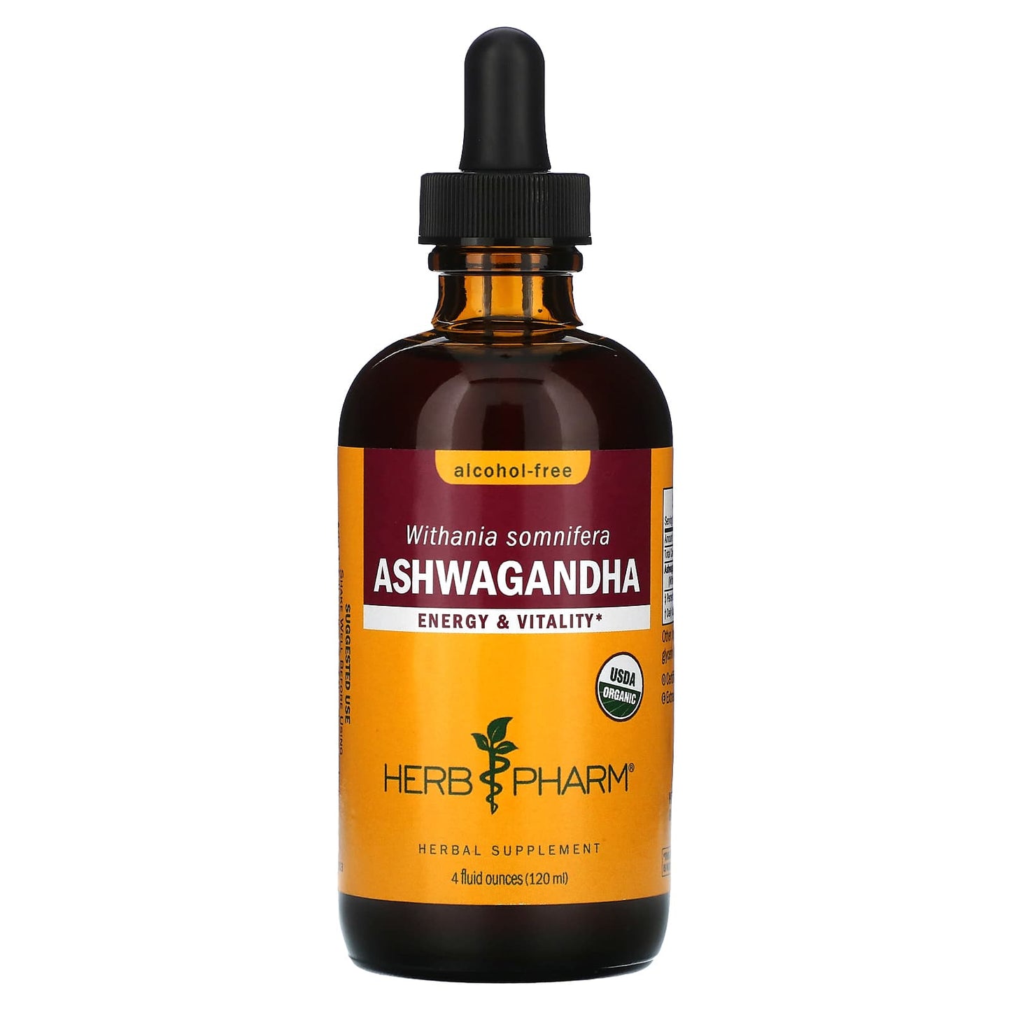 Herb Pharm Organic Ashwagandha Supplement for Stress Relief and Energy Boost - Image 1