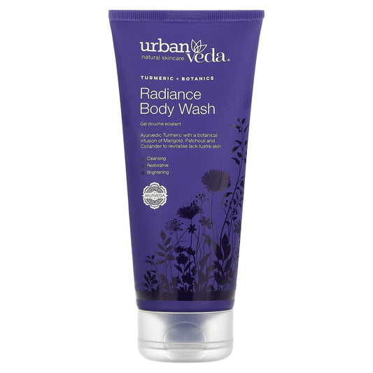 Urban Veda, Radiance Body Wash, Turmeric + Botanics, 6.8 fl oz (200 ml) - Image 1