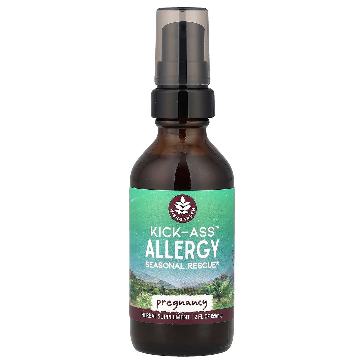 WishGarden Herbs, Kick-Ass™ Allergy, Pregnancy, 2 fl oz (59 ml) - Image 1