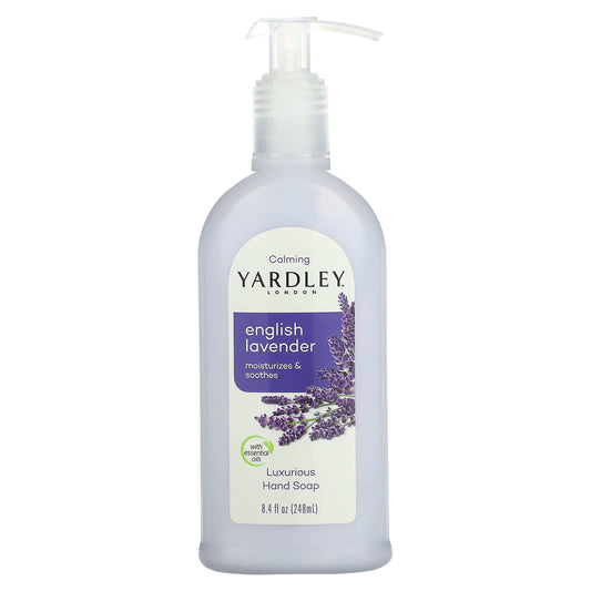 Yardley London, Luxurious Hand Soap, English Lavender, 8.4 fl oz (248 ml) - Image 1