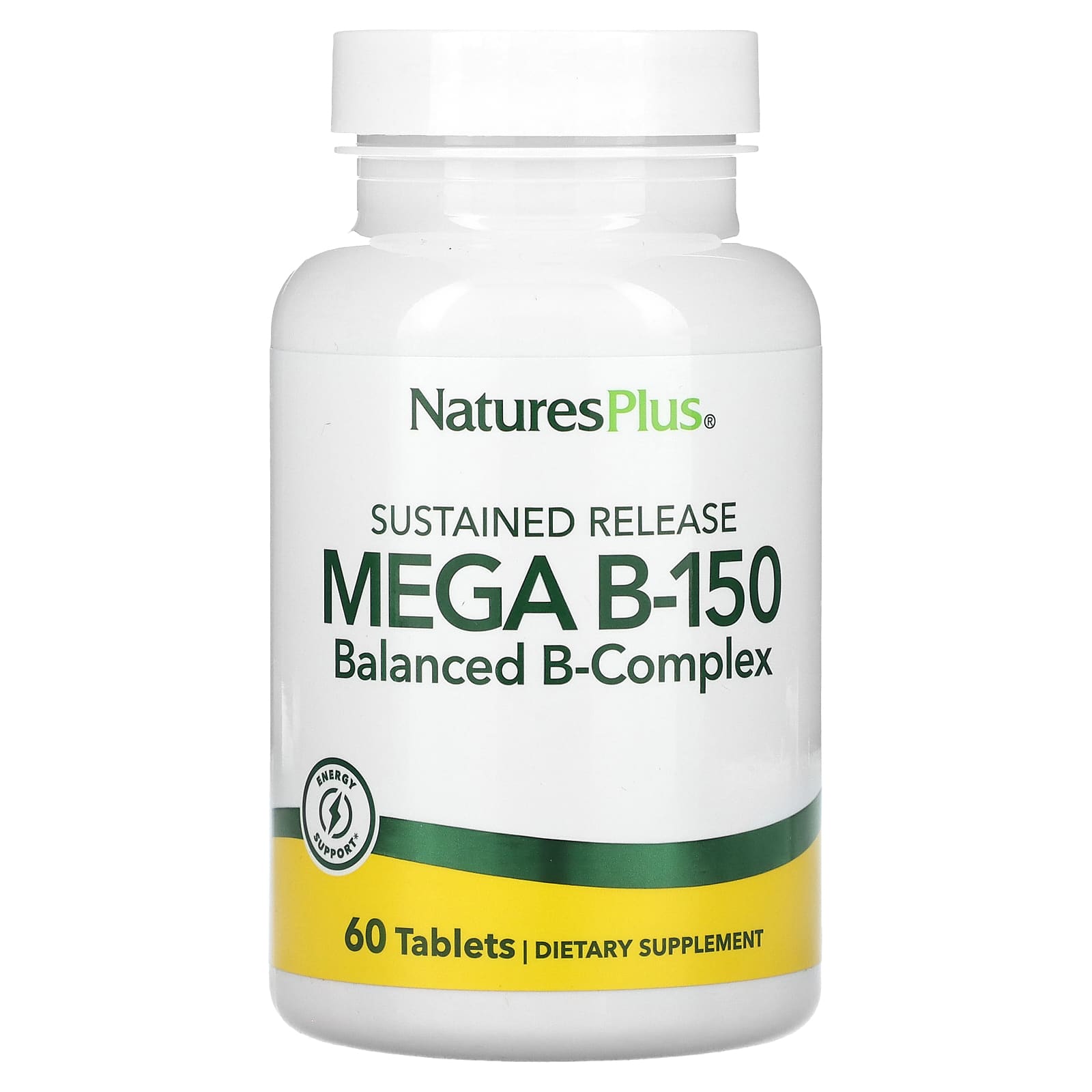 NaturesPlus, Sustained Release Mega B-150, 60 Tablets - Image 1