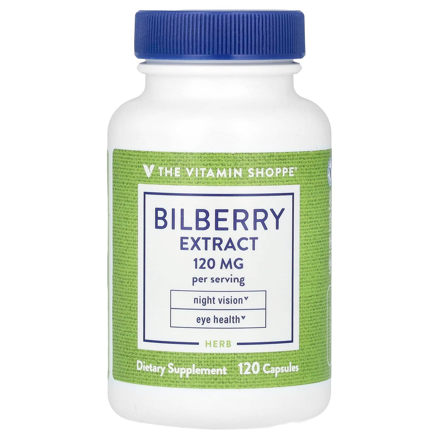 The Vitamin Shoppe, Bilberry Extract, 120 Capsules (60 mg per Capsule) - Image 1