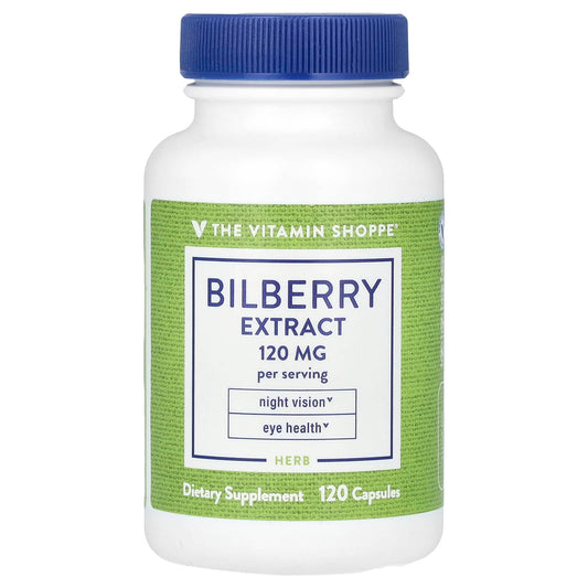The Vitamin Shoppe, Bilberry Extract, 120 Capsules (60 mg per Capsule) - Image 1