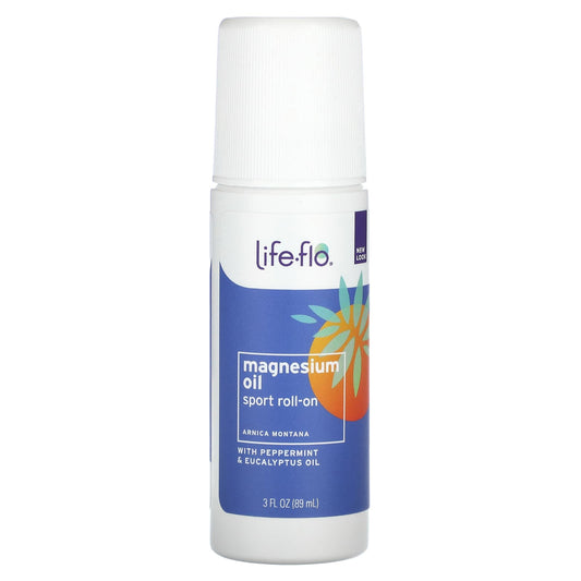 Life-flo, Magnesium Oil, Sport Roll-On, Arnica Montana, 3 fl oz (89 ml) - Image 1
